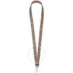 Monogram Print E-canvas and Leather Lanyard