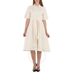 Off White Short Sleeve Structured Dress, Brand Size 4 (US Size 2)