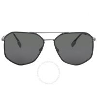 Ozwald Dark Grey Geometric Mens Sunglasses