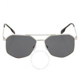 Ozwald Dark Grey Irregular Mens Sunglasses