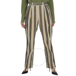 Roll-up Cuff Striped Corduroy Trousers, Brand Size 6 (US Size 4)