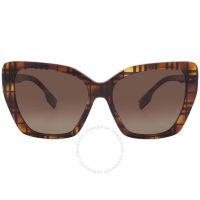Tamsin Polarized Gradient Brown Butterfly Ladies Sunglasses