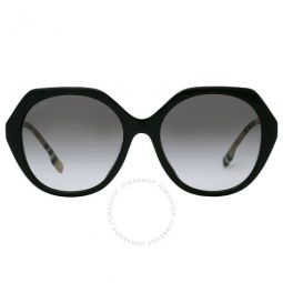 Vanessa Grey Gradient Irregular Ladies Sunglasses