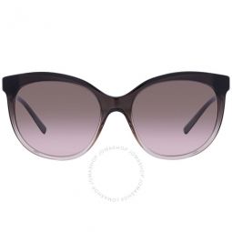 Pink Gradient Gray Butterfly Ladies Sunglasses