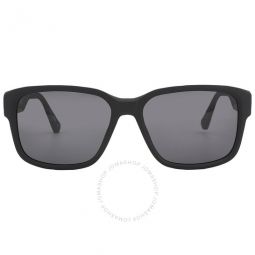 Black Rectangular Mens Sunglasses