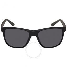 Dark Grey Rectangular Mens Sunglasses