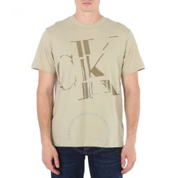 Wheat Fields Scattered CK Logo Cotton T-Shirt, Size X-Large