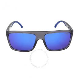 Blue Multilayer Browline Mens Sunglasses