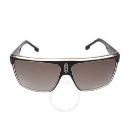Brown Shaded Browline Mens Sunglasses
