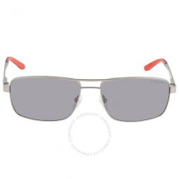 Gray Flash Silver Rectangular Ladies Sunglasses