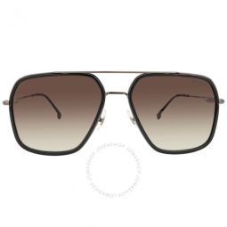 Grey Brown Shaded Navigator Mens Sunglasses