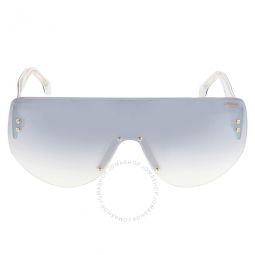 Grey Mirrorshade Silver Shield Unisex Sunglasses