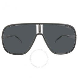Grey Rectangular Unisex Sunglasses