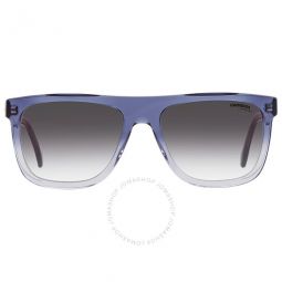 Grey Shaded Blue Browline Mens Sunglasses