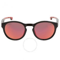 Red Mirror Oval Sunglasses
