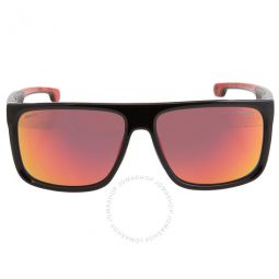 Red Mirror Square Mens Sunglasses
