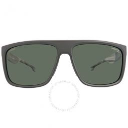 Solid Green Square Mens Sunglasses