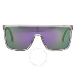 Violet Green Shield Unisex Sunglasses