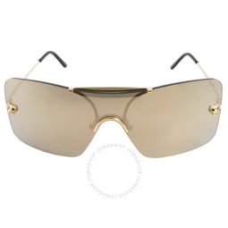 Rose Gold Shield Ladies Sunglasses