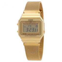Alarm Quartz Digital Gold Dial Watch