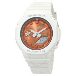 G-SHOCK Alarm World Time Quartz Analog-Digital Orange Dial Watch
