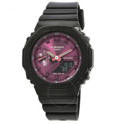 G-SHOCK Alarm World Time Quartz Analog-Digital Pink Dial Ladies Watch