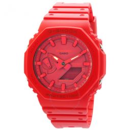 G-Shock Alarm World Time Quartz Analog-Digital Red Dial Mens Watch