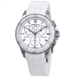 DS First Lady Chronograph White Dial Ladies Watch