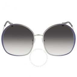 Grey Gradient Round Ladies Sunglasses