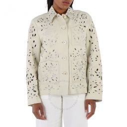 Ladies Embroidered Overshirt Jacket, Brand Size 38 (US Size 6)