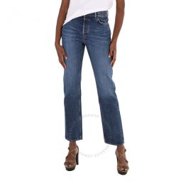 Ladies Semeru Slim Cotton Denim Jeans, Waist Size 31