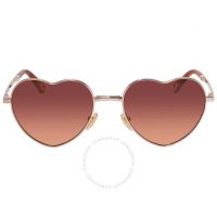 Milane Red Gradient Heart Ladies Sunglasses