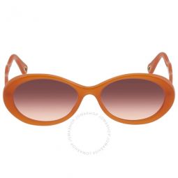 Red Gradient Oval Ladies Sunglasses