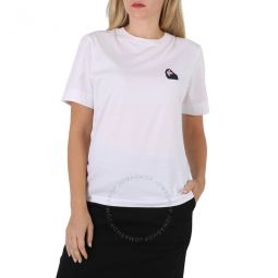 White Cotton Jersey Logo Classic T-shirt, Size X-Small