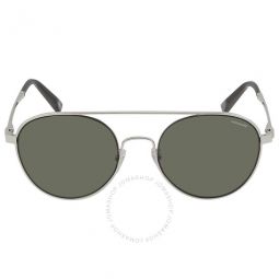 Green Polarized Round Mens Sunglasses