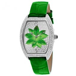 Lotus Quartz Green Dial Ladies Watch