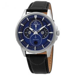 Calendrier Multifunction Blue Dial Mens Watch