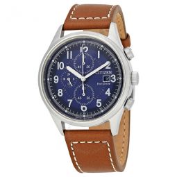 Chandler Chronograph Eco-Drive Blue Dial Mens Watch