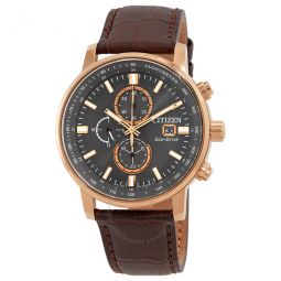 Chronograph Eco-Drive Grey Dial Mens Watch