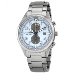 Chronograph Eco-Drive White Dial Mens Watch