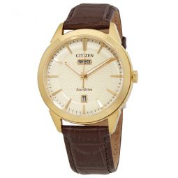 Eco-Drive Champagne Dial Mens Watch