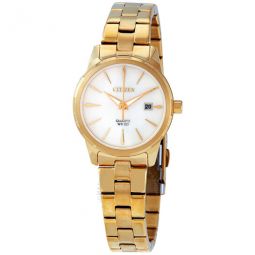 Elegance Mother of Pearl Dial Ladies Gold-tone Watch