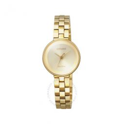 Gold Eco-Drive Dial Ladies Watch