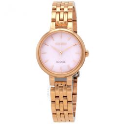 L Eco-Drive Pink Dial Ladies Watch