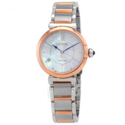 L Series Eco-Drive Mother of Pearl Dial Two-Tone Ladies Watch