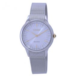 L Series Eco-Drive Silver Dial Ladies Watch