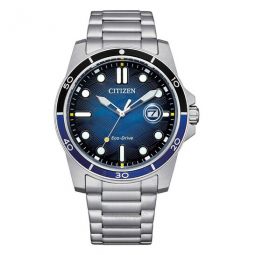 Marine 1810 Eco-Drive Blue Dial Mens Watch