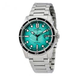 Marine 1810 Eco-Drive Turquoise Dial Mens Watch