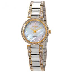 Silhouette Crystal Mother of Pearl Dial Ladies Watch