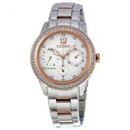 Silhouette Crystal White Dial Ladies Watch